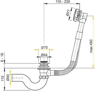 Слив перелив Timo (8003/03)